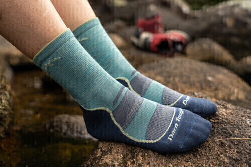 Darn Tough - Hiker: Womens Micro Crew - Aqua - S