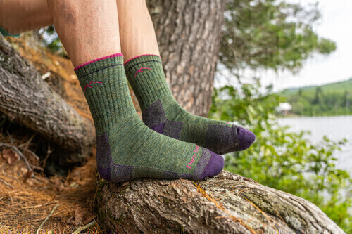 Darn Tough - Hiker: Womens Micro Crew - Moss - S