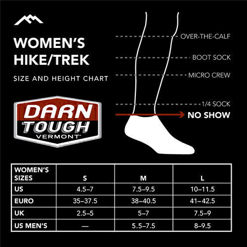 Darn Tough - Hiker: Femmes No Show - Moss - S