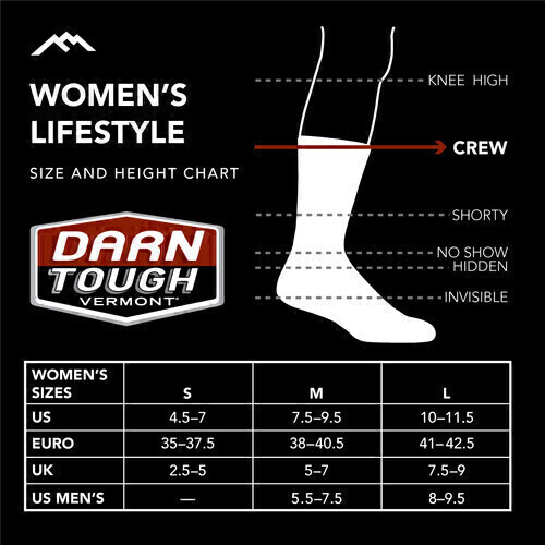 Darn Tough - Lifestyle: Womens Crew - Teal - L
