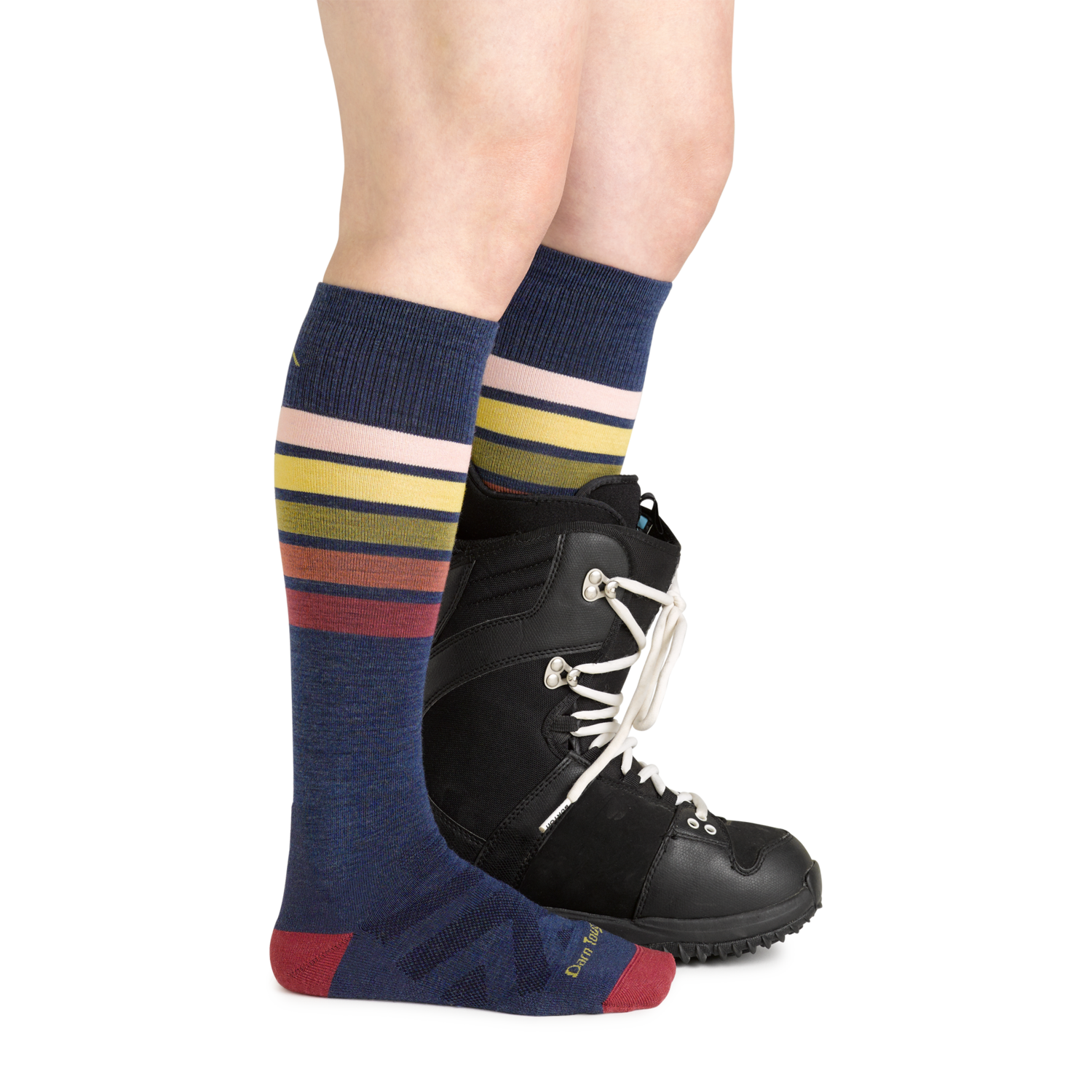 Darn Tough - Snow: Womens Over the Calf - Denim - S