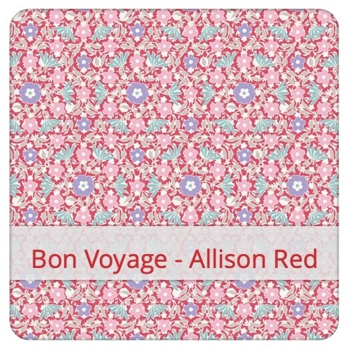 Bread Bag - Bon Voyage - Allison Red
