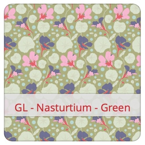 Oven Mitts - GL - Nasturtium - Green