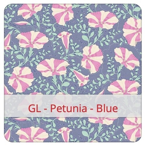 Oven Mitts - GL - Petunia - Blue
