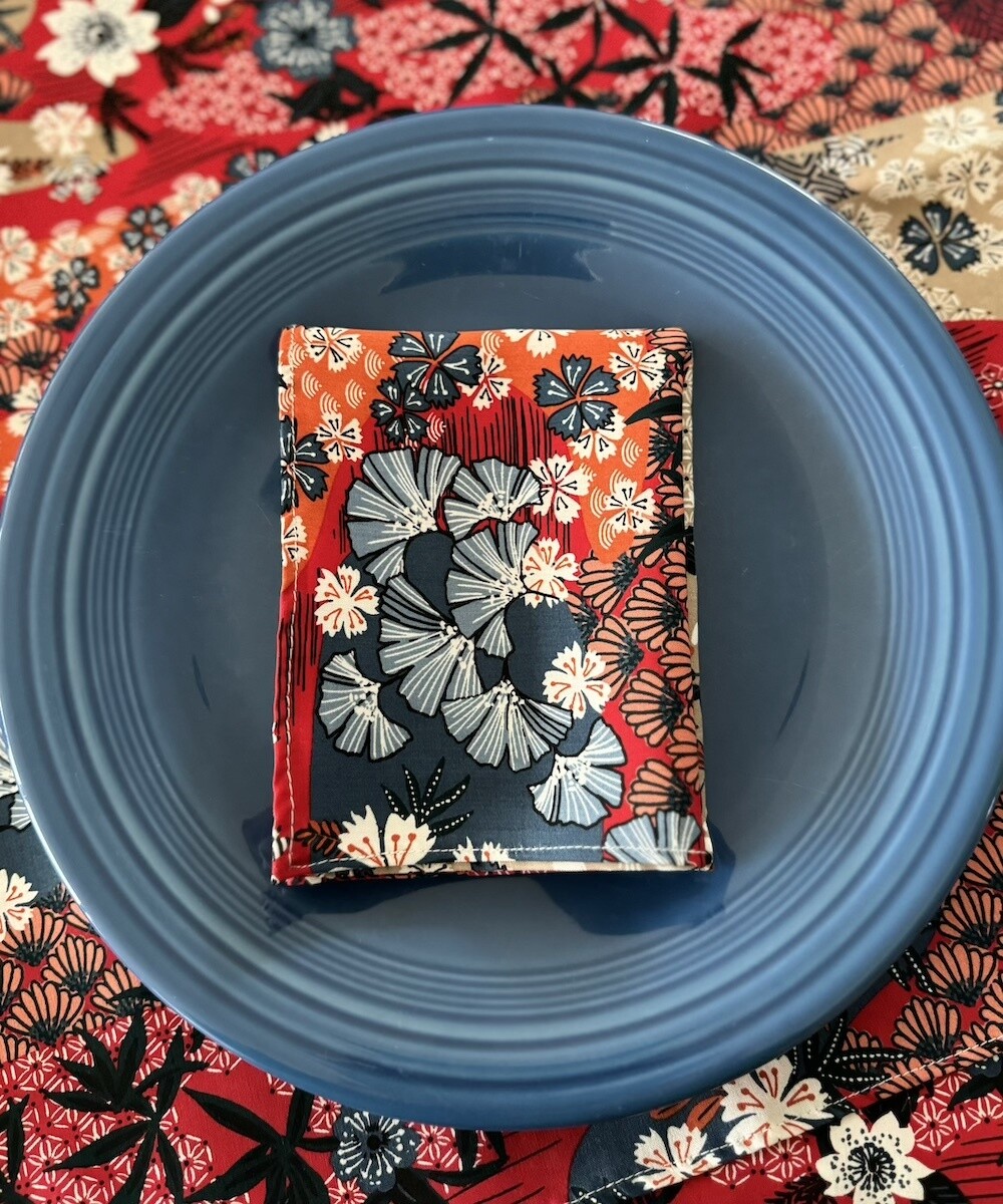 Serviettes: 44x44cm x 6: Ayo Rouge