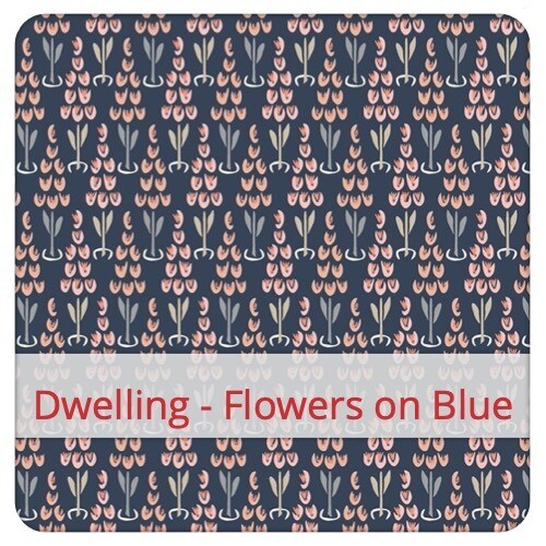 Broodzakjes - Dwelling - Flowers on Blue Broodzakjes - Dwelling - Flowers on Blue