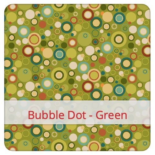 Sac à Pain Grand - Bubble Dot - Green