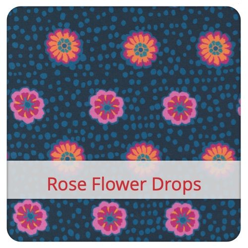 Sac à Pain Grand - Rose Flower Drops