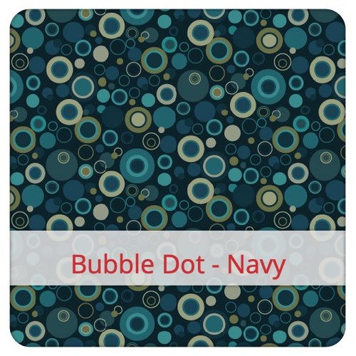 Large Bread Bag - Bubble Dot - Navy Large Bread Bag - Bubble Dot - Navy