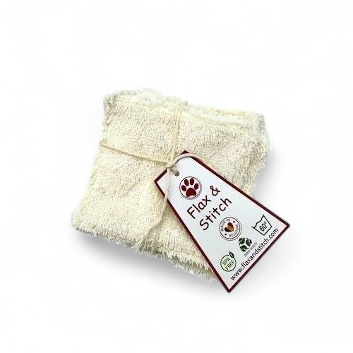 Wiederverwendbare Abschminkpads - Bamboo Natural x 5