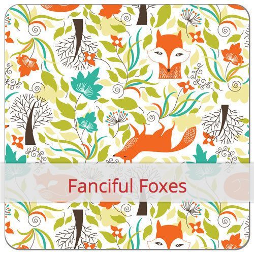 Eco-PUL Stoff - Fanciful Foxes Eco-PUL Stoff - Fanciful Foxes