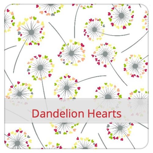 Eco-PUL Stoff - Dandelion Hearts Eco-PUL Stoff - Dandelion Hearts