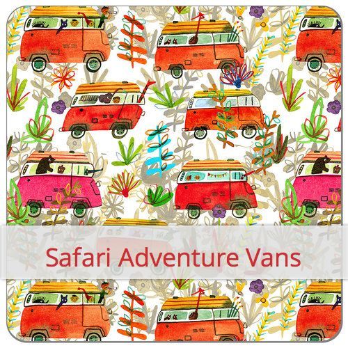 Eco-PUL Stoff - Safari Adventure Vans Eco-PUL Stoff - Safari Adventure Vans