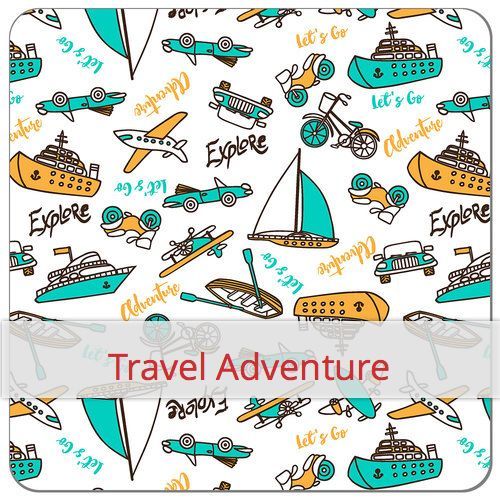 Tissu Eco-PUL - Travel Adventure