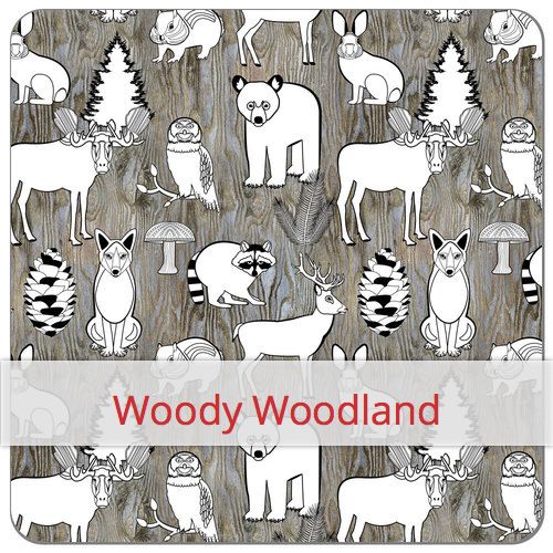 Tissu Eco-PUL - Woody Woodland