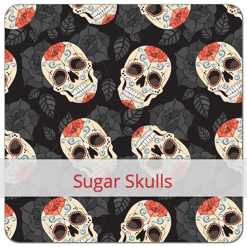 Eco-PUL Stoff - Sugar Skulls Eco-PUL Stoff - Sugar Skulls