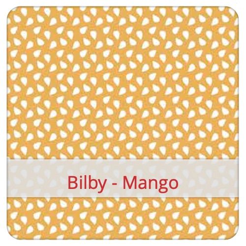 Fabric swatch image for pattern: Bilby - Mango