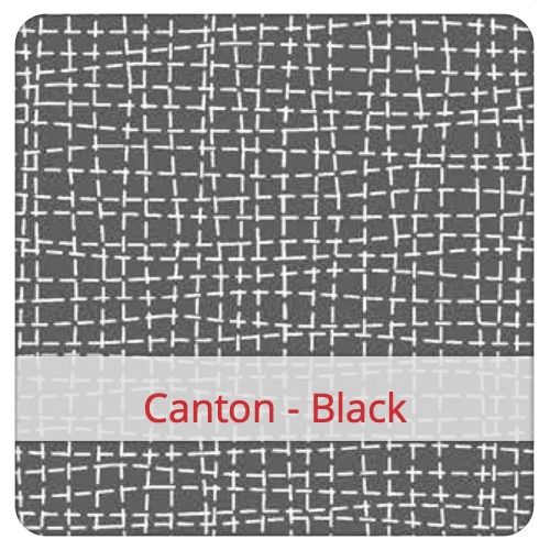 Fabric swatch image for pattern: Canton - Black