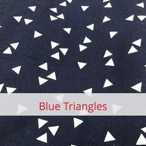 Fabric swatch image for pattern: Blue Triangles
