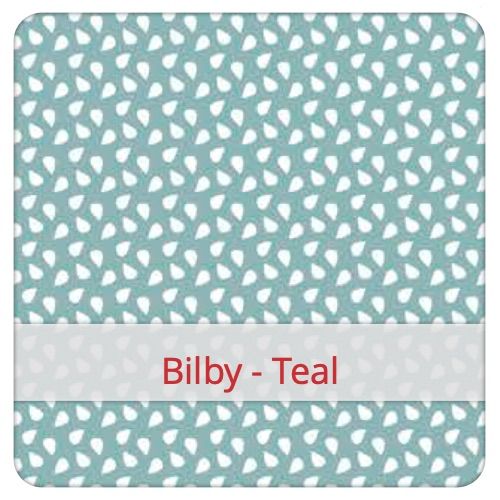 Fabric swatch image for pattern: Bilby - Teal