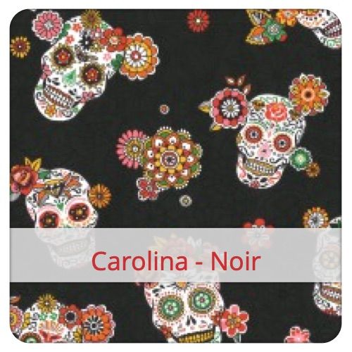 Fabric swatch image for pattern: Carolina - Noir