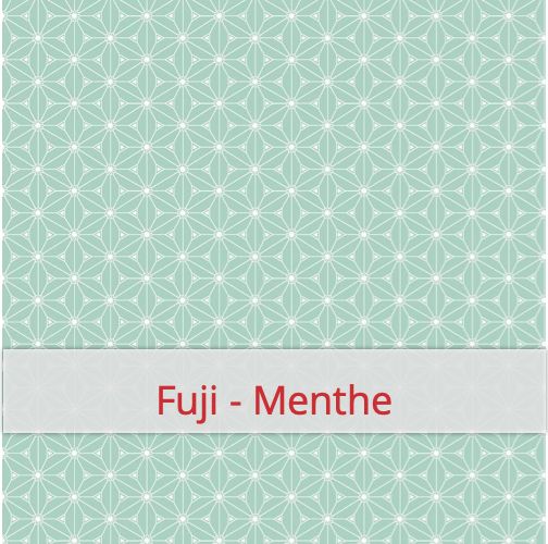 Cotton Fabric - Fuji - Menthe Fabric swatch image for pattern: Fuji - Menthe
