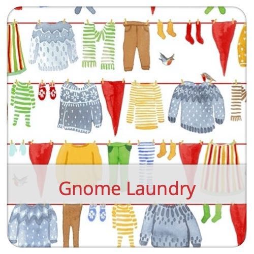 Fabric swatch image for pattern: Gnome Laundry