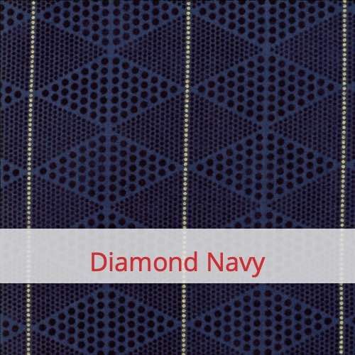 Cotton Fabric - Diamond Navy Fabric swatch image for pattern: Diamond Navy