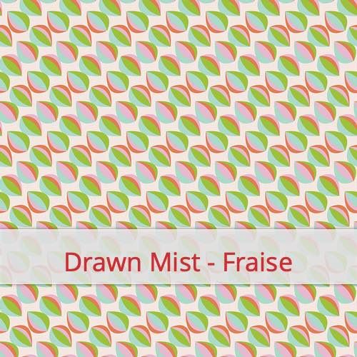 Cotton Fabric - Drawn Mist - Fraise Fabric swatch image for pattern: Drawn Mist - Fraise
