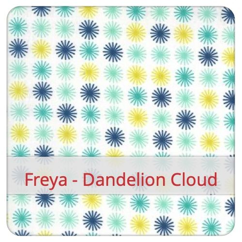 Cotton Fabric - Freya - Dandelion Cloud Fabric swatch image for pattern: Freya - Dandelion Cloud