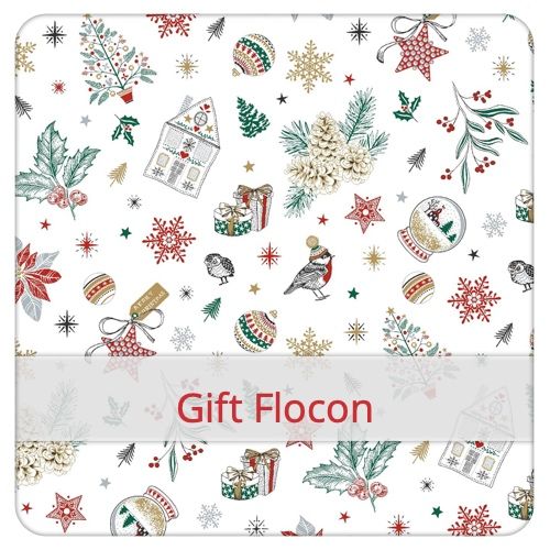 Fabric swatch image for pattern: Gift Flocon