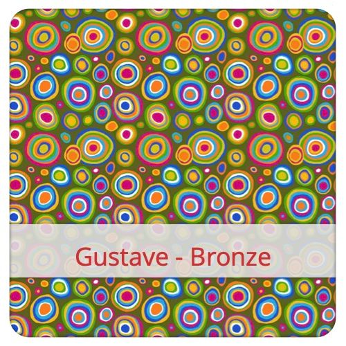 Cotton Fabric - Gustave - Bronze Fabric swatch image for pattern: Gustave - Bronze
