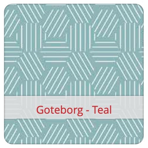Cotton Fabric - Goteborg - Teal Fabric swatch image for pattern: Goteborg - Teal