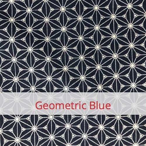 Cotton Fabric - Geometric Blue Fabric swatch image for pattern: Geometric Blue