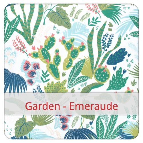 Fabric swatch image for pattern: Garden - Emeraude