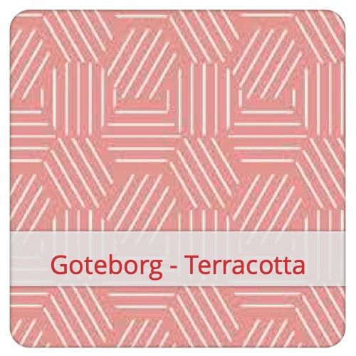 Fabric swatch image for pattern: Goteborg - Terracotta