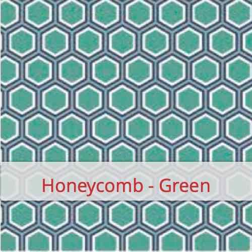 Fabric swatch image for pattern: Honeycomb - Green