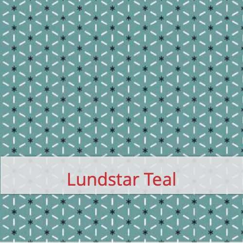 Cotton Fabric - Lundstar Teal Fabric swatch image for pattern: Lundstar Teal