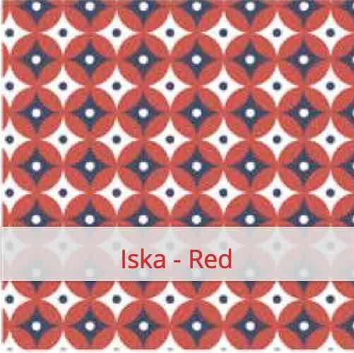 Fabric swatch image for pattern: Iska - Red
