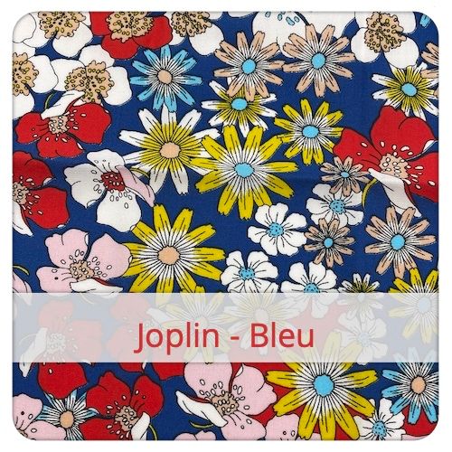 Fabric swatch image for pattern: Joplin - Bleu
