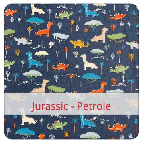 Fabric swatch image for pattern: Jurassic - Petrole