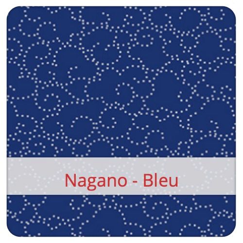 Cotton Fabric - Nagano - Bleu Fabric swatch image for pattern: Nagano - Bleu