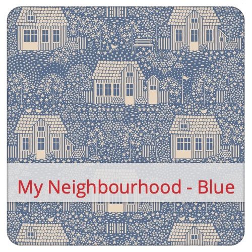 Fabric swatch image for pattern: My Neighbourhood - Blue