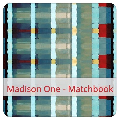 Cotton Fabric - Madison One - Matchbook Fabric swatch image for pattern: Madison One - Matchbook