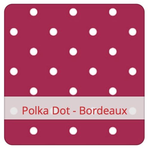 Cotton Fabric - Polka Dot - Bordeaux Fabric swatch image for pattern: Polka Dot - Bordeaux