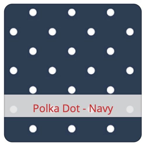 Fabric swatch image for pattern: Polka Dot - Navy