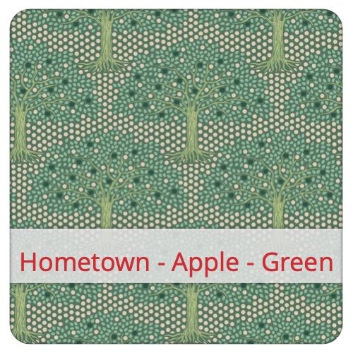 Cotton Fabric - Hometown - Apple - Green