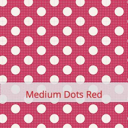 Fabric swatch image for pattern: Medium Dots Red