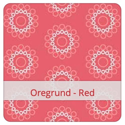 Cotton Fabric - Oregrund - Red Fabric swatch image for pattern: Oregrund - Red