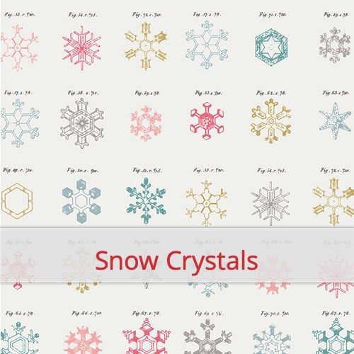 Fabric swatch image for pattern: Snow Crystals